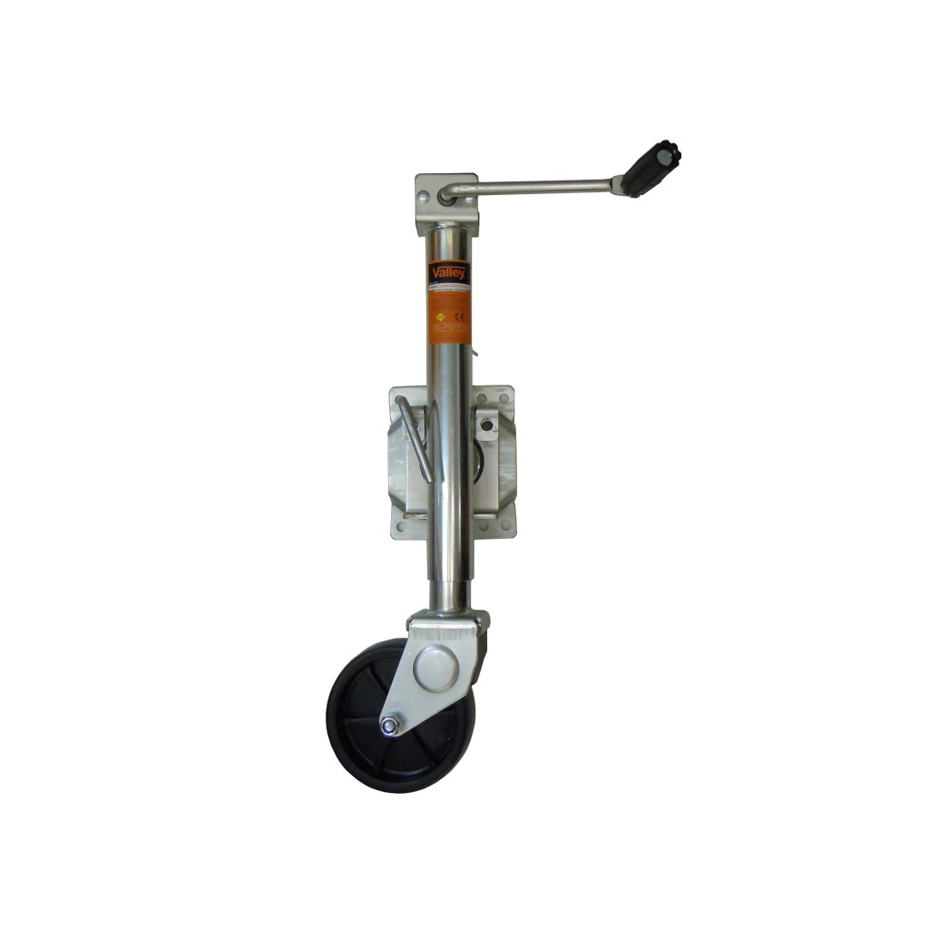 TRAILER JACK WITH WHEEL, 1000 LB., SIDE WIND