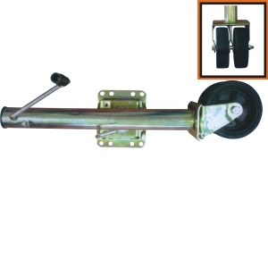 TRAILER JACK WITH DUAL WHEELS, 2000 LB.