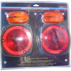TRAILER LIGHT KIT, 4 PC., 2 BRAKE / 2 SIDE
