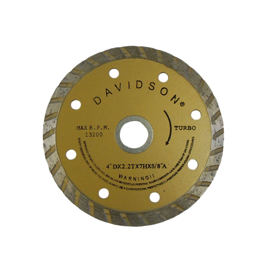 DIAMOND WHEEL, TURBO, 4", 5/8" ARBOR