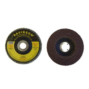 FLAP DISC TYPE-27, 4", 120 GRIT, 5/8" ARBOR