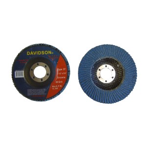 FLAP DISC ZIRCONIA TYPE-27, 4.5", 40 GRIT, 7/8" ARBOR