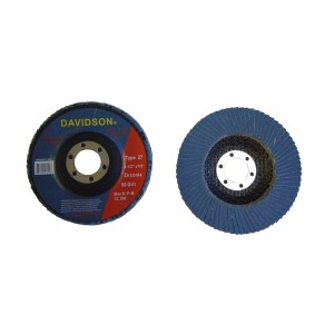 FLAP DISC ZIRCONIA TYPE-27, 4.5", 60 GRIT, 7/8" ARBOR