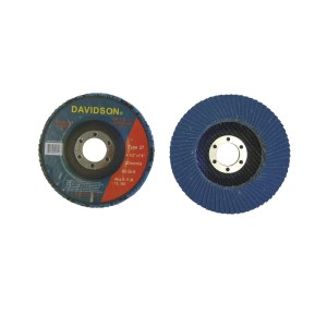 FLAP DISC ZIRCONIA TYPE-27, 4.5", 80 GRIT, 7/8" ARBOR