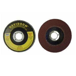 FLAP DISC TYPE-27, 4.5", 120 GRIT, 7/8" ARBOR