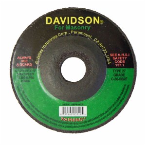 GRINDING WHEEL, MASONRY, 4.5" X 1/4" X 7/8"
