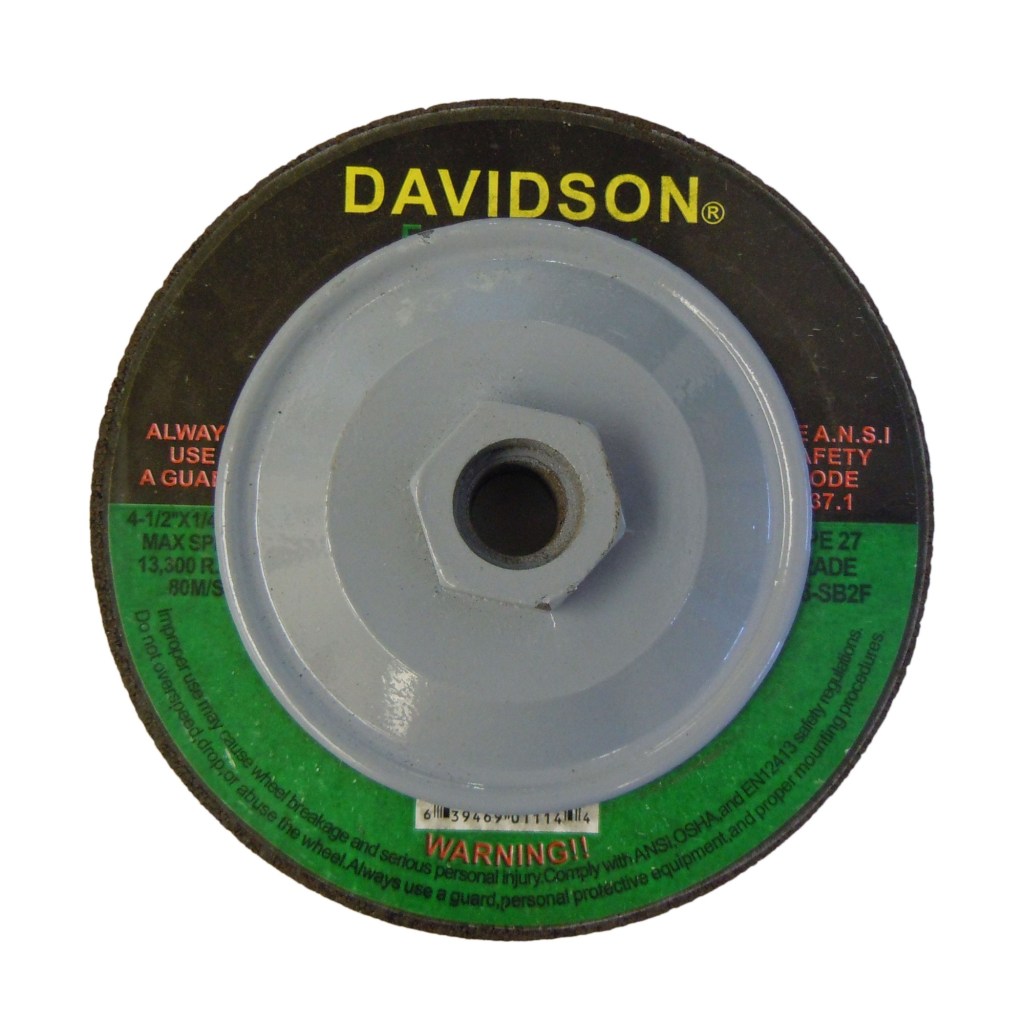 GRINDING WHEEL, MASONRY, 4.5" X 1/4" X 7/8", 5/8" METAL HUB