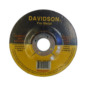 GRINDING WHEEL, METAL, 4.5" X 1/4" X 7/8"