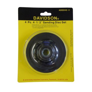 4 PC. 4.5"/115 MM. BACKNG PAD WITH SANDPAPER (5/8"-11)