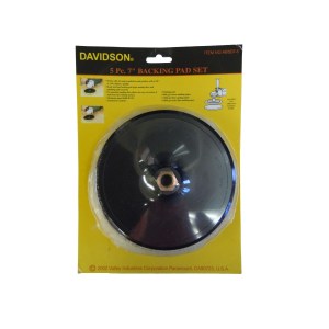 5 PC. 7"/175 MM. BACKING PAD WITH SANDPAPER (5/8"-11)