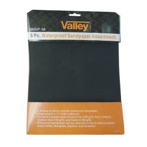 8 PC. WATERPROOF SANDPAPER SET