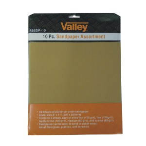 10 PC. SANDPAPER ASSORTMENT