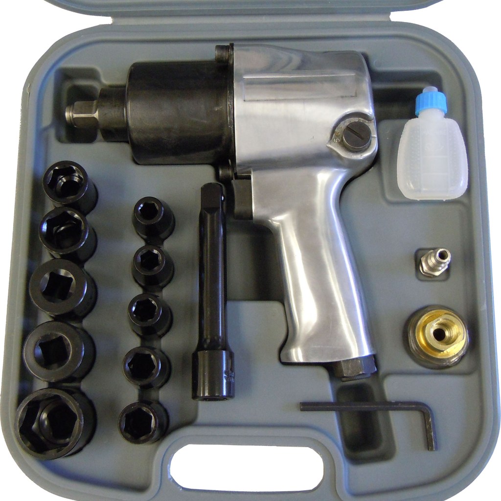 16 PC. 1/2" DR. TWIN HAMMER IMPACT WRENCH W/IMPACT SOCKET (MM)