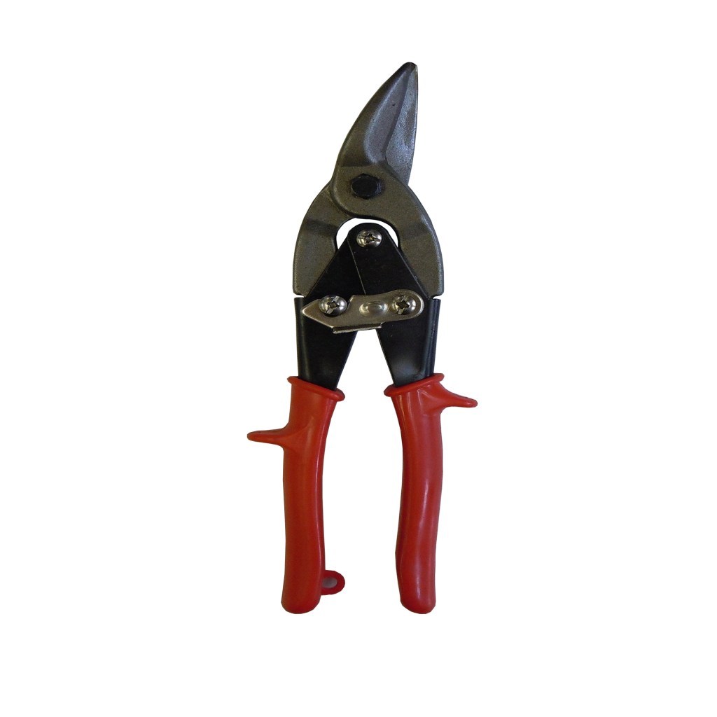 AVIATION TIN SNIP, 10", LEFT, RED