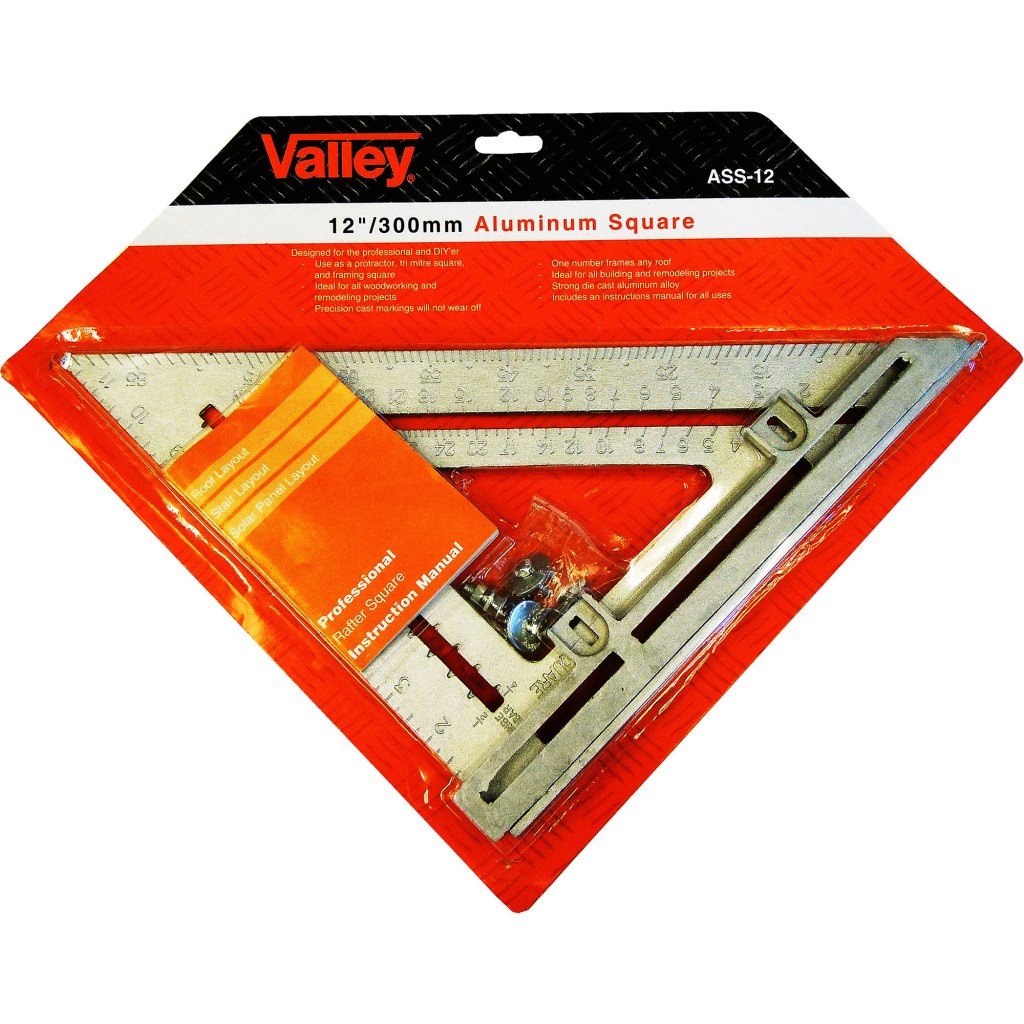 ALUMINUM SQUARE, 12", HEAVY DUTY, INSTRUCTIONS