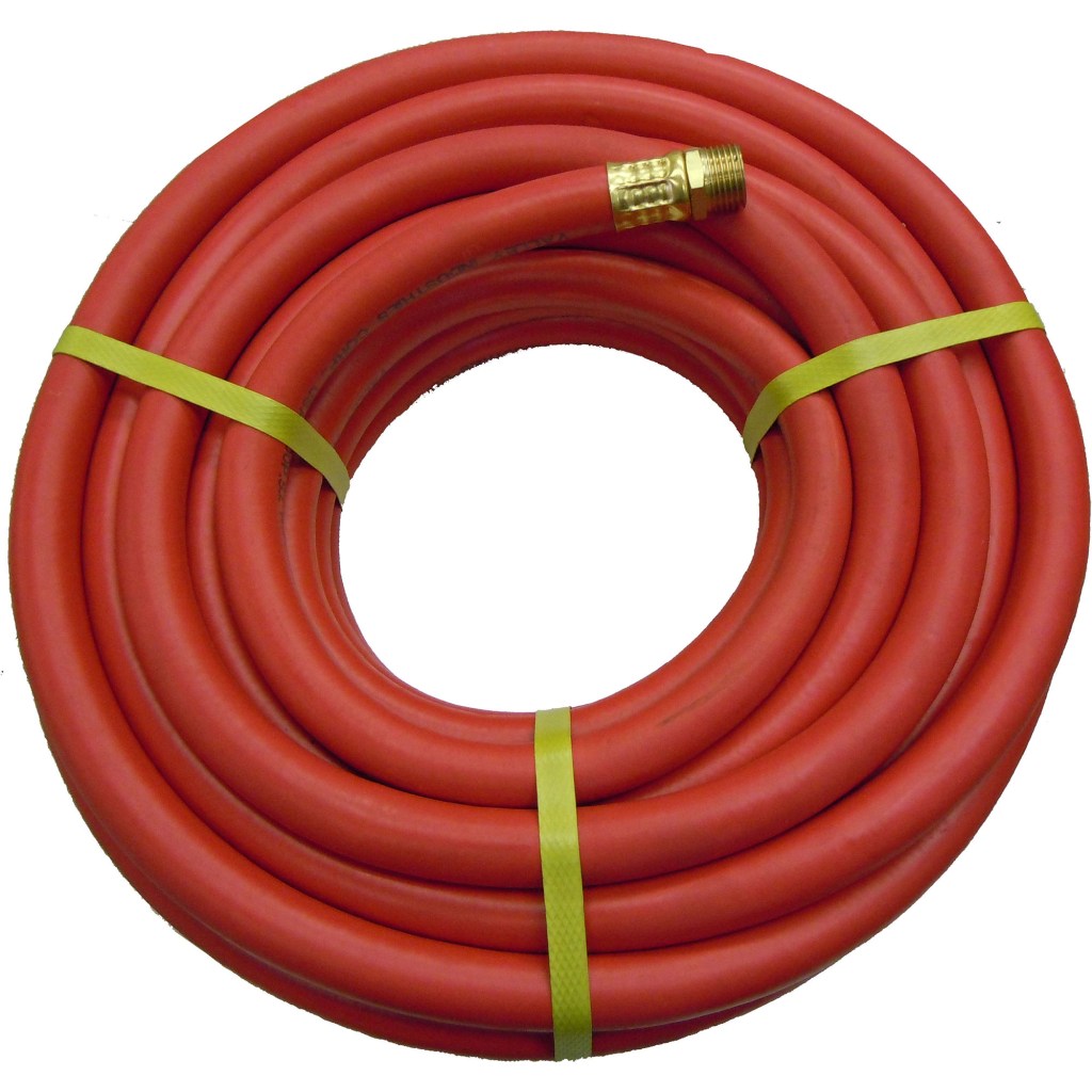 AIR HOSE, RUBBER, 1/2" X 50', 300 PSI W.P., RED