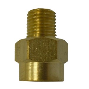 3/8" TO 1/4" NPT BRASS REDUCER