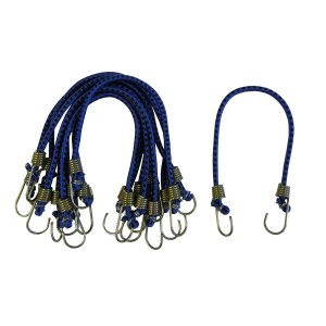 10 PC. 4 MM. X 10" MINI BUNGEE CORD SET