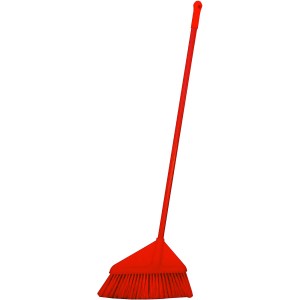13" ANGLED BRISTLE BROOM, 48" METAL HANDLE