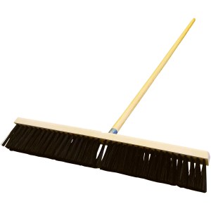 24" PUSH BROOM, PP BRISTLES, 60" USA WOOD HANDLE
