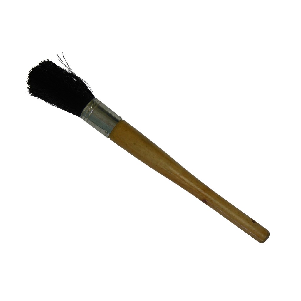 PARTS CLEANING BRUSH, NYLON BRISTLE, WOOD HANDLE