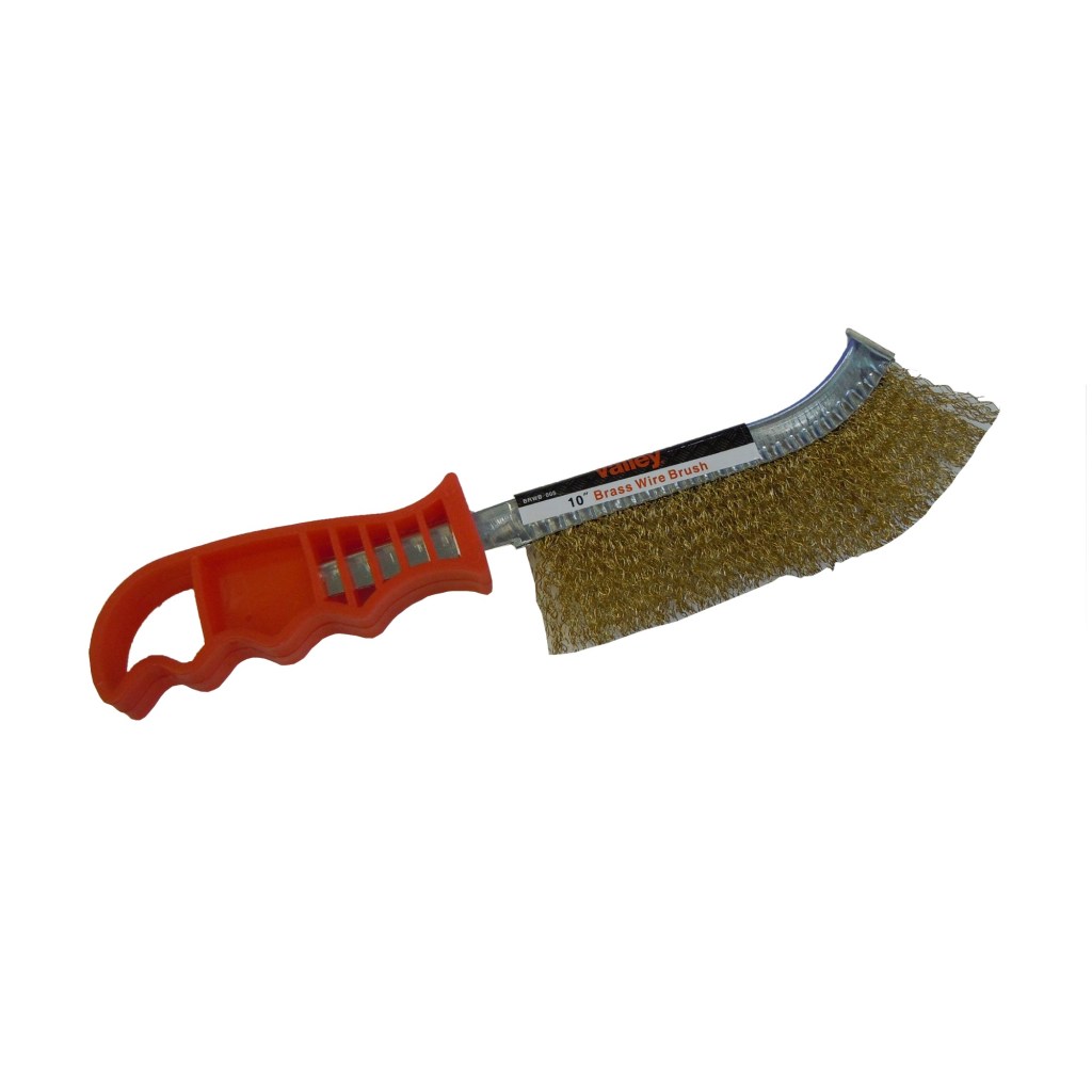 PVC HANDLE BRASS WIRE BRUSH