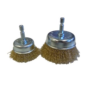 2 PC. CUP WIRE WHEEL SET (2", 3"), 1/4" SHANK