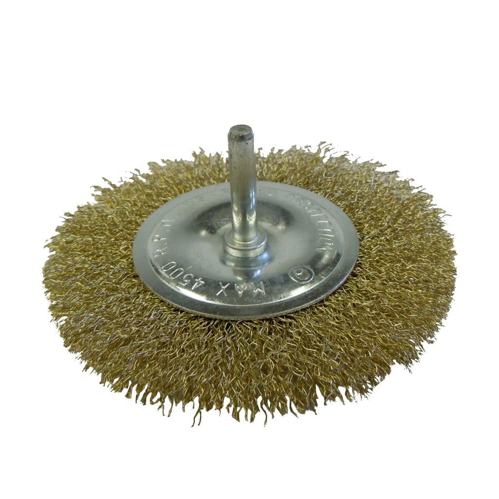 4" WIRE WHEEL, 1/4" SHANK