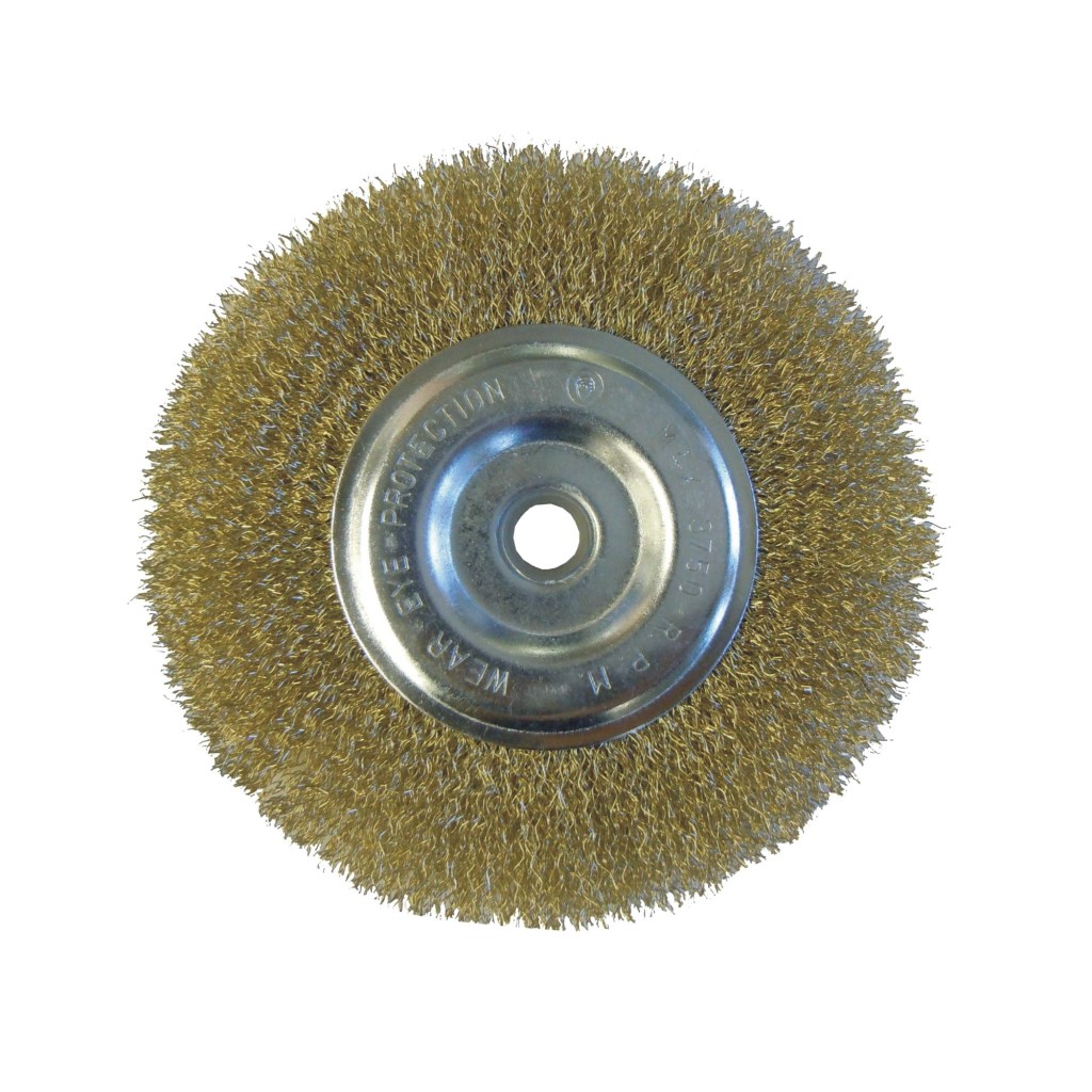 6" WIRE WHEEL, 1/2" ARBOR