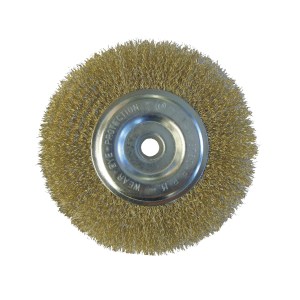 6" WIRE WHEEL, 1/2" ARBOR