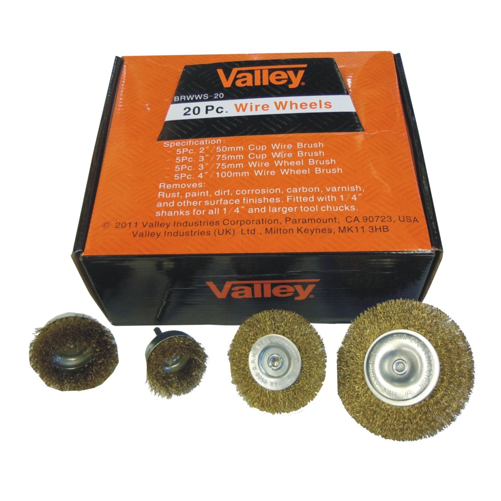 20 PC. WIRE WHEEL ASSORTMENT (2"/3" CUP, 3"/4" WHEEL)