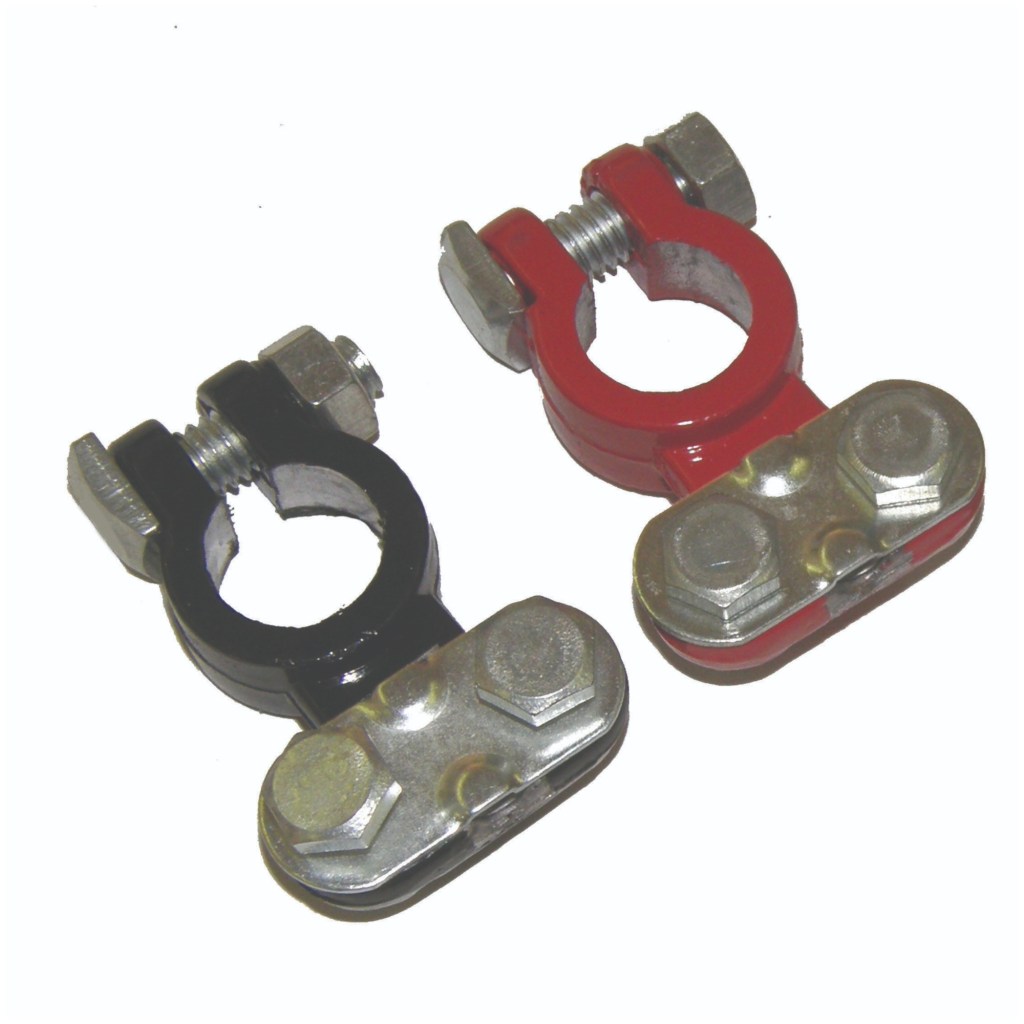 2 PC. TOP POST BATTERY TERMINAL SET (COLOR)