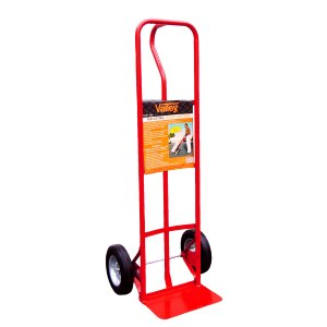 HAND TRUCK, P-HANDLE, 10.5" HARD TIRES, 600 LB. CAP.