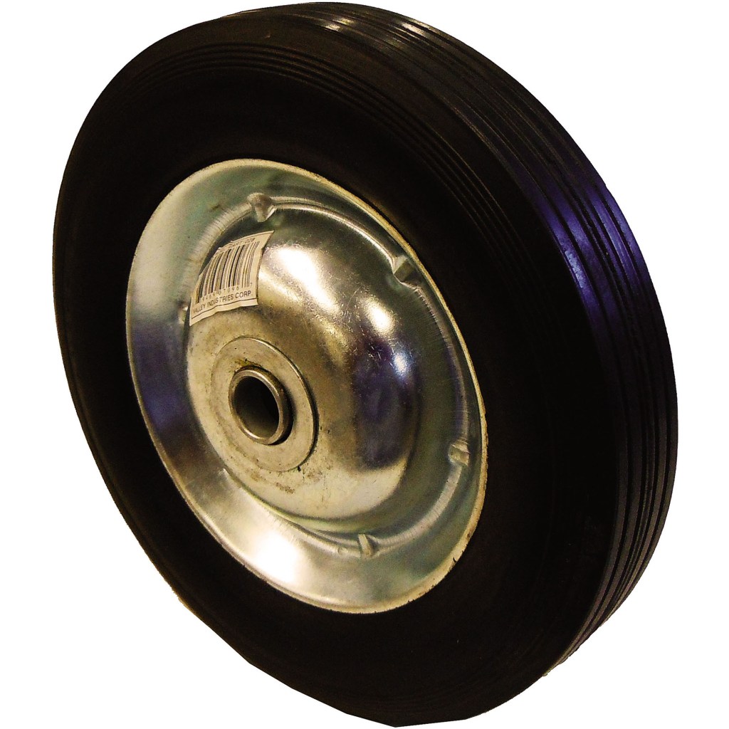 8"X1.75" HARD RUBBER TIRE, 5/8" ARBOR
