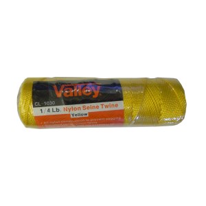1/4LB. NYLON SEINE TWINE, YELLOW, #18/250 FT.