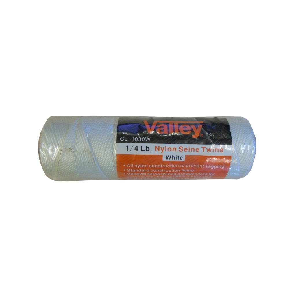 1/4LB. NYLON SEINE TWINE, WHITE #18/250 FT.