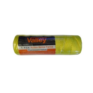 1/4LB. NYLON SEINE TWINE, FLUORESCENT YELLOW #18/250 FT.