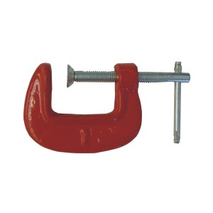 1" C-CLAMP, RED BODY