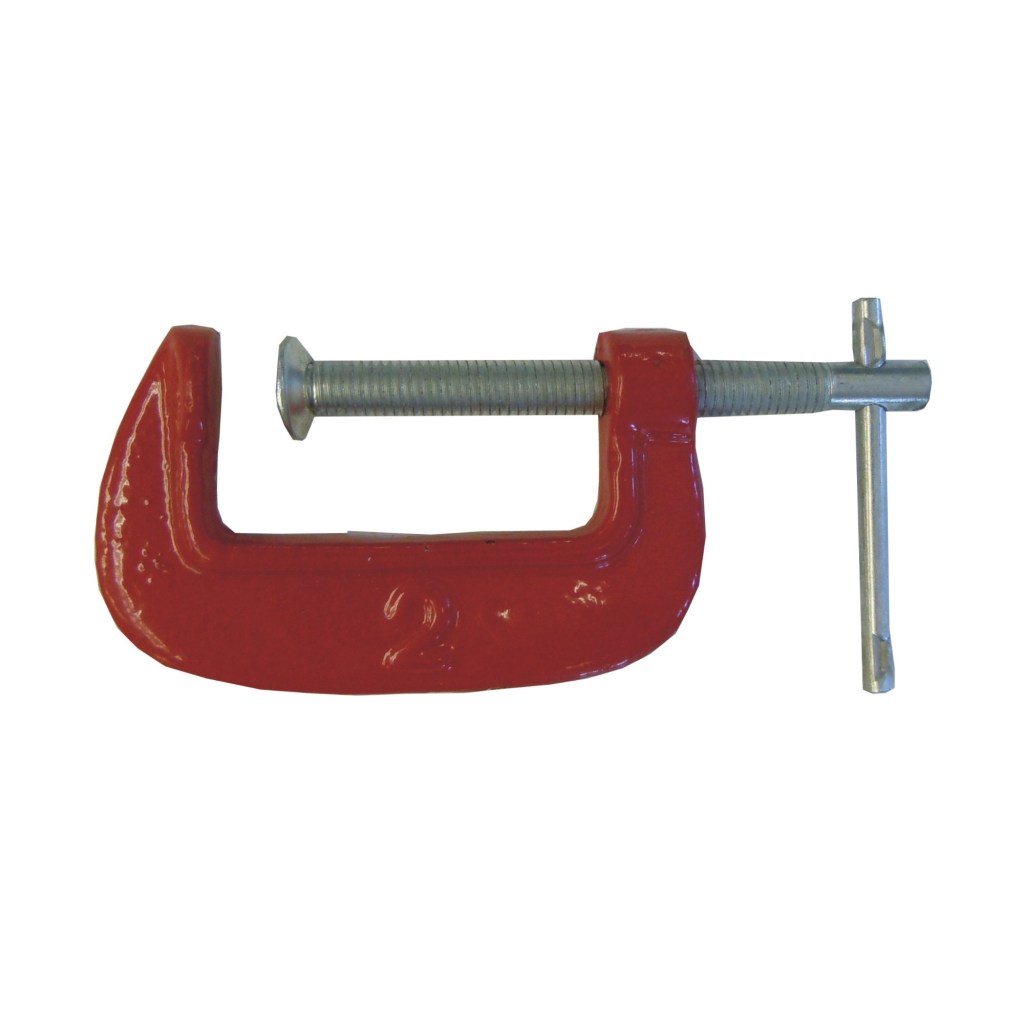 2" C-CLAMP, RED BODY