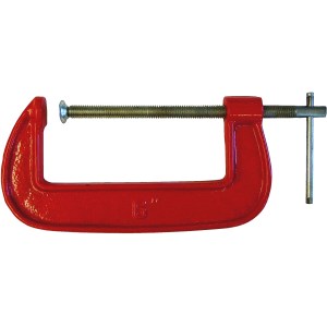 6" C-CLAMP, RED BODY