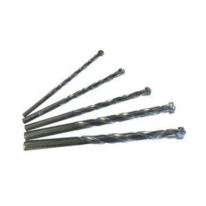 5 PC. MASONRY DRILL BIT SET, CARBIDE TIPPED
