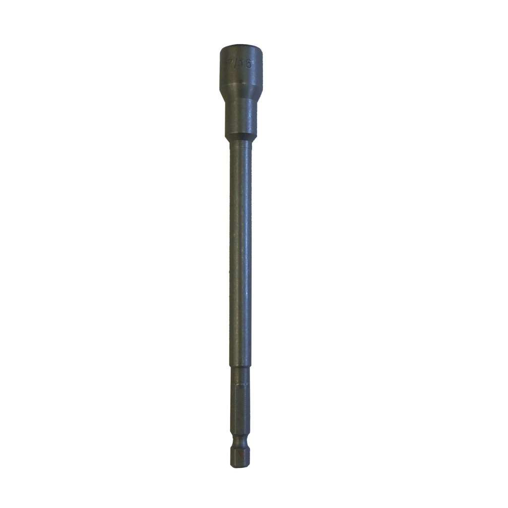 7/16" X 6" MAGNETIC POWER NUT DRIVER, CR-V STEEL