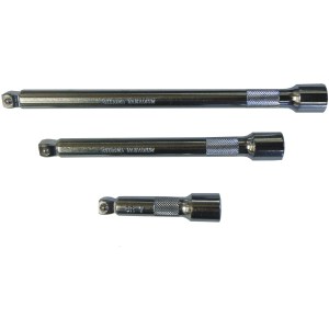 3 PC. 3/8" DR. WOBBLE EXTENSION BAR SET (3",6",8")