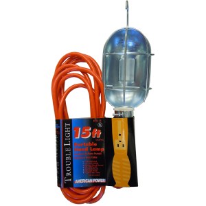 15 FT. 16/3 TROUBLE LIGHT W/METAL CAGE (UL)