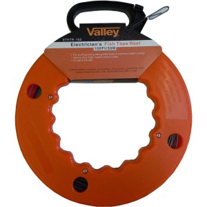 100 FEET ELECTRICIAN'S FISH TAPE REEL (COLOR SLEEVE)