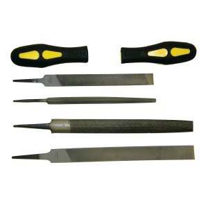 6 PC. FILE SET, 4 FILES WITH 2 SOFT-TOUCH™ HANDLES