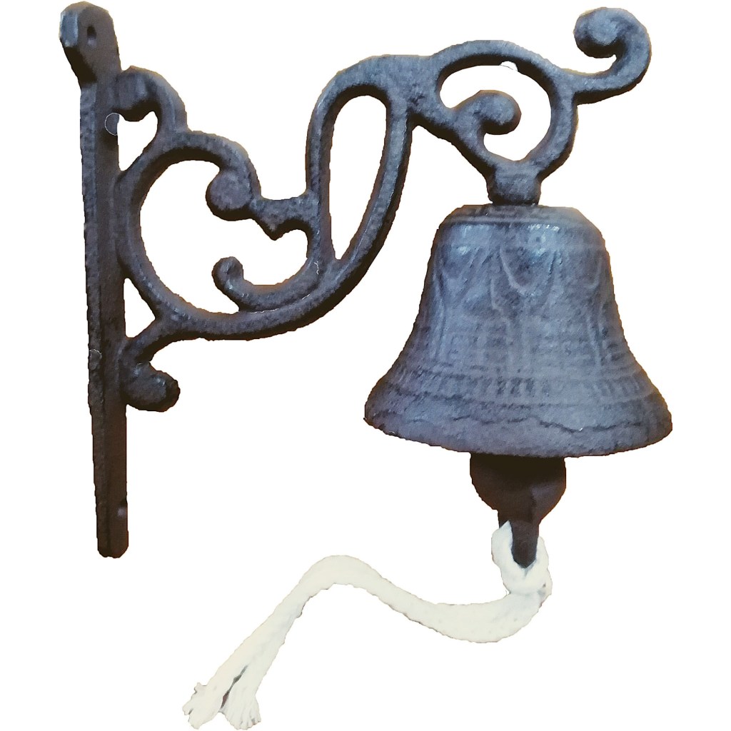 3" CAST DOOR BELL - ANTIQUE MOTIF