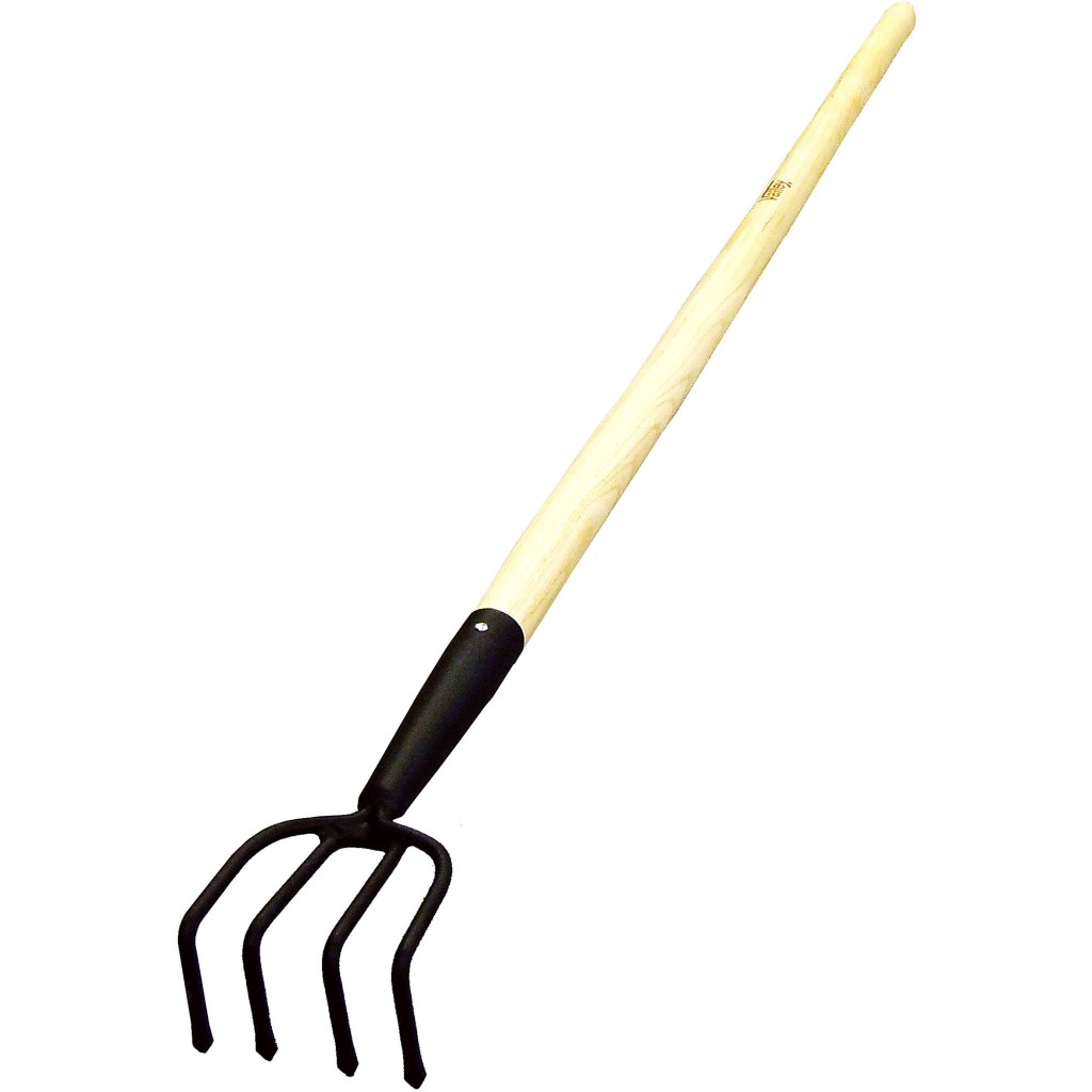 4 TINE CULTIVATOR, 1-1/8" X 54" HARDWOOD HANDLE