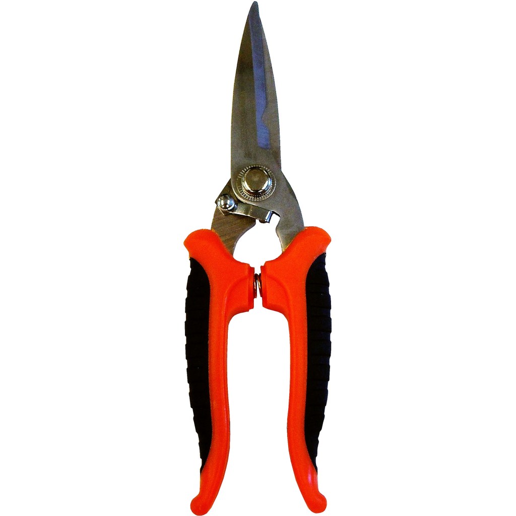 8" STRAIGHT BLADE FLOWER SHEAR, FORGED, STAINLESS