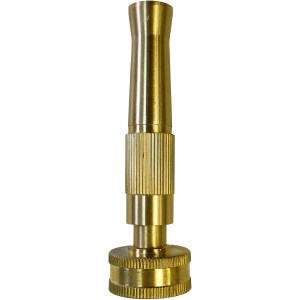 4" TWIST HOSE NOZZLE, SOLID BRASS